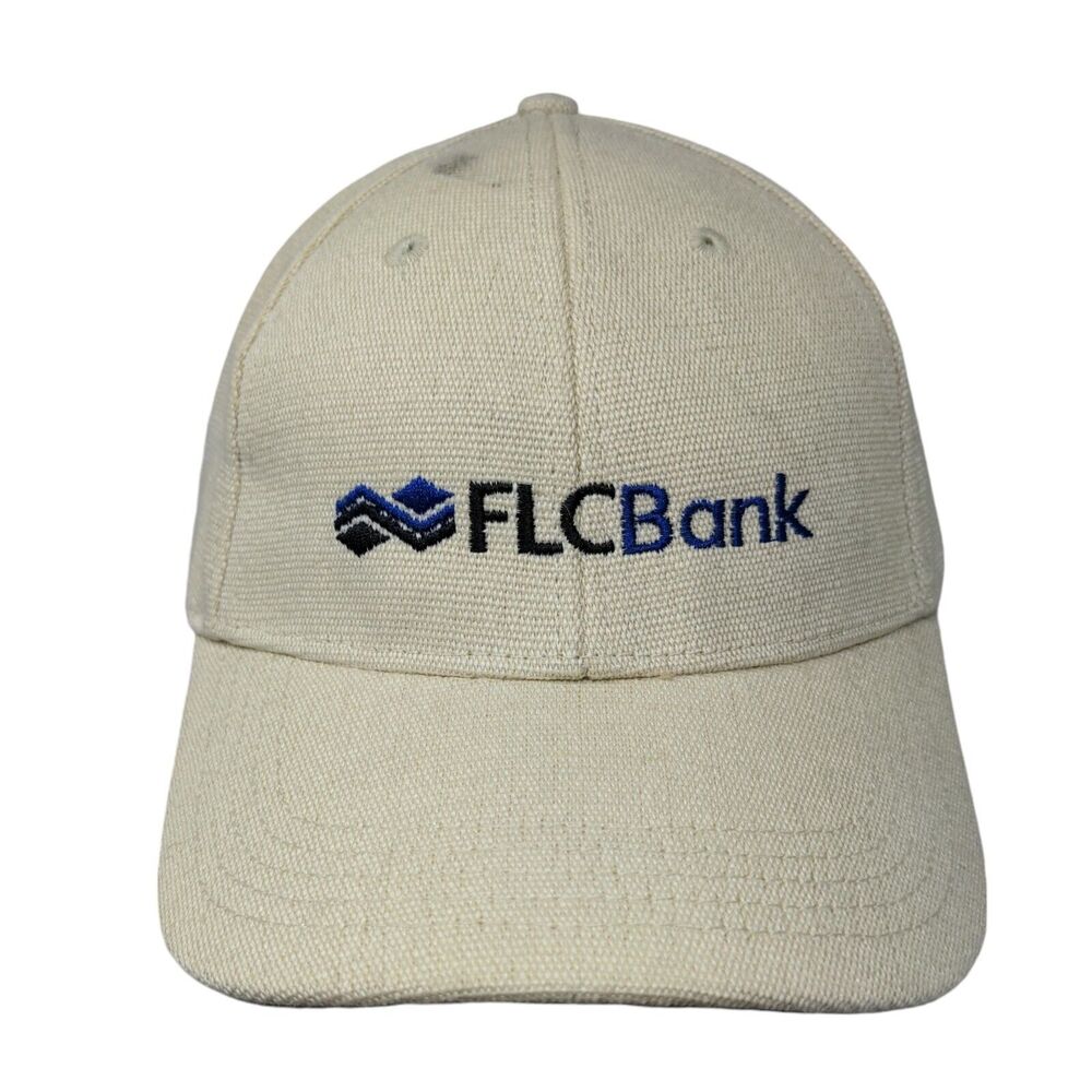 FLC Bank Florida's Hemp Bank Strapback Hat Tan One Size Adjustable Econscious
